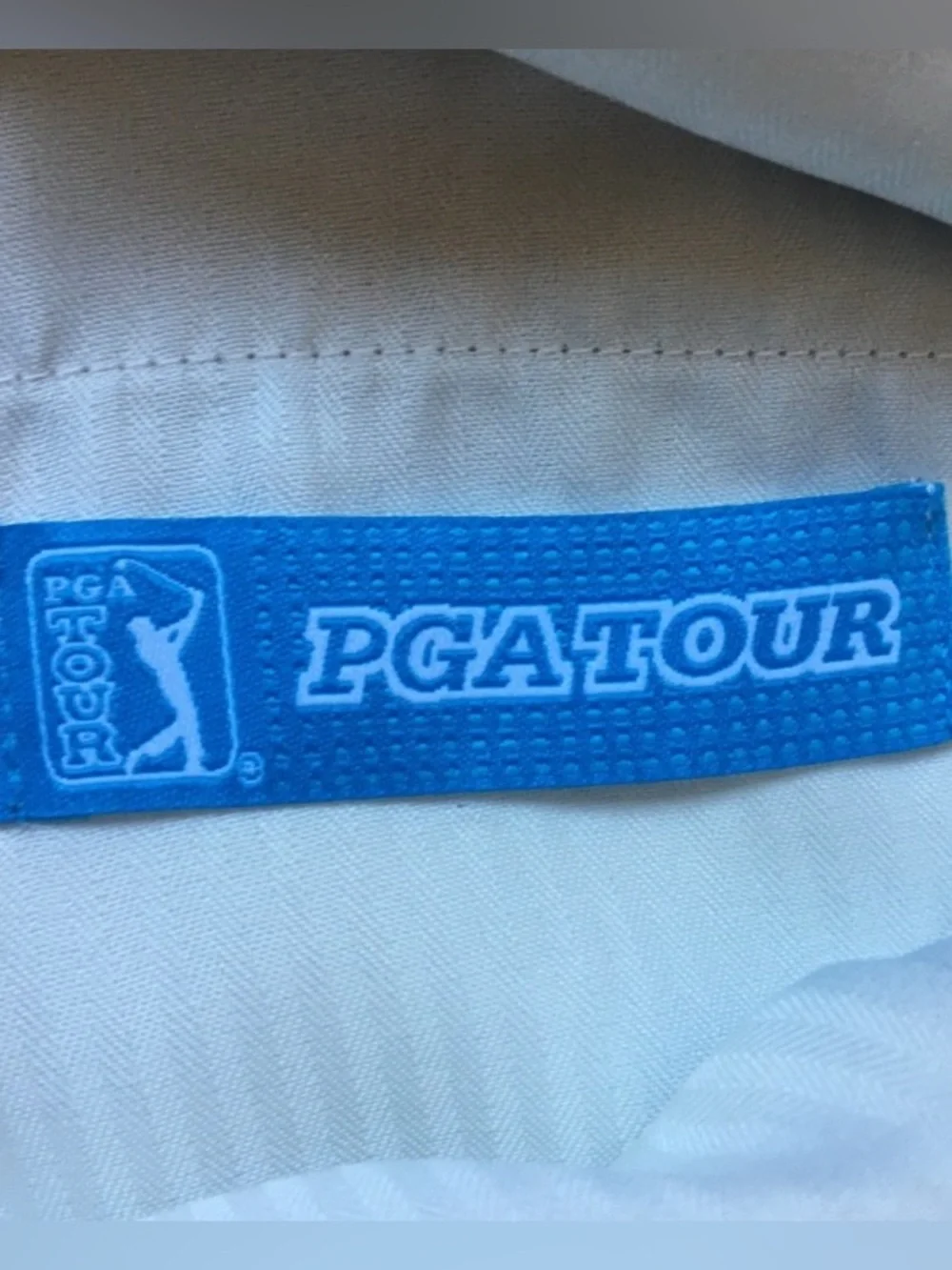 PGA Tour Men's Tan Khaki Flat-Front Golf Shorts, 32” waist, Lightweight